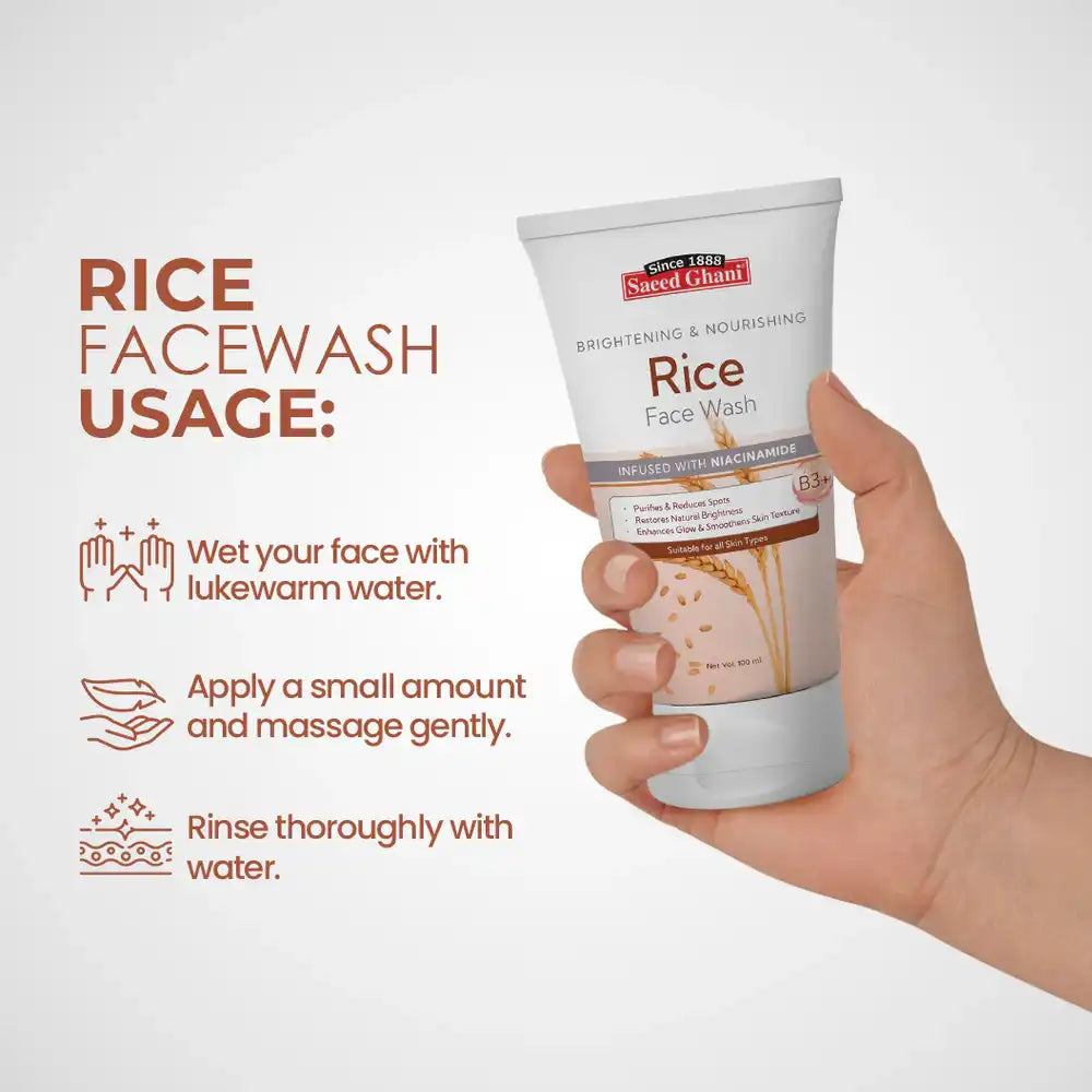 Brightening & Nourishing Rice Face Wash